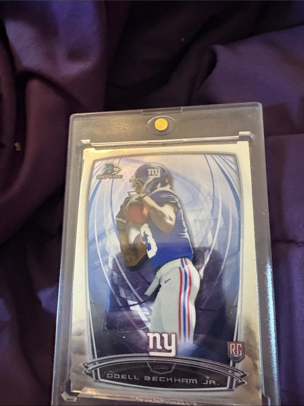 Protective Purple Trading Card Sleeve - Clear Hard Case